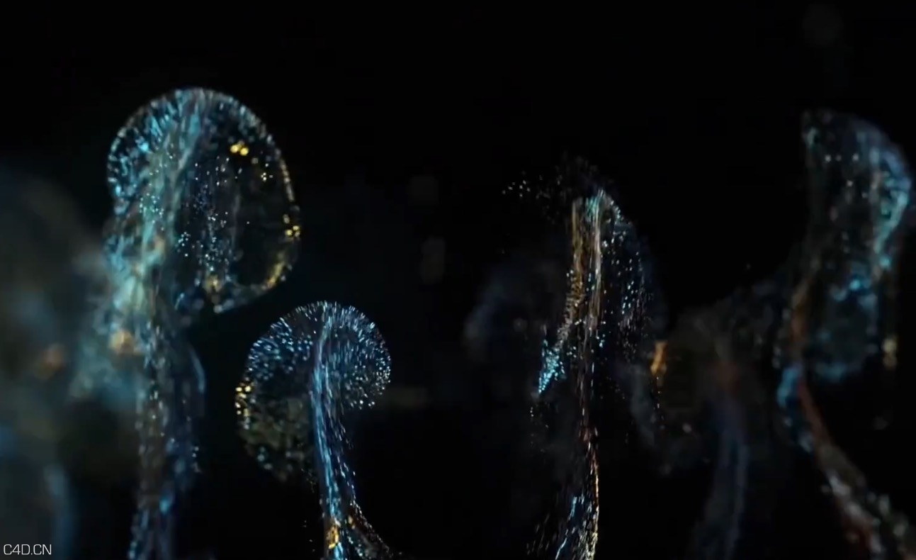 C4D X-particles粒子平流中文教程