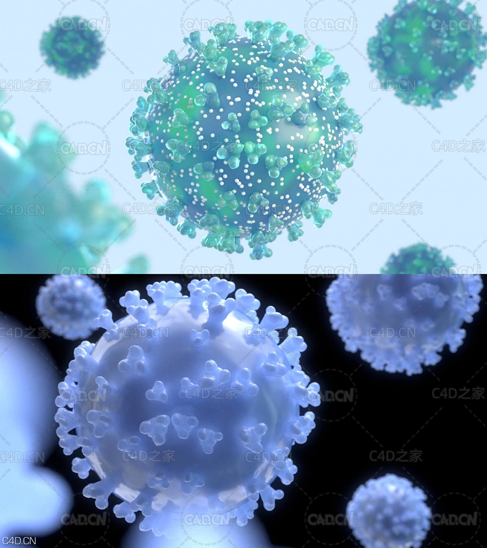 新型冠状病毒C4D模型 Cinema 4D 3D Model Covid-19 Coronavirus - C4D之家 - Free-Cinema-4D-3D-Model-Covid-19-Coronavirus-2-1536x864.jpg