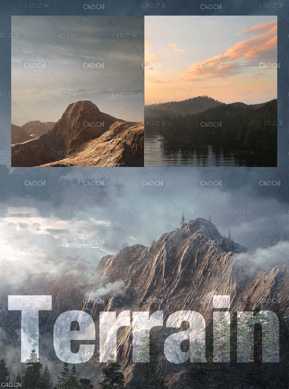 山地峡谷草原地形3D模型 Gumroad – ALTER 49 – Terrain Pack - C4D之家 - 未标题-1.jpg