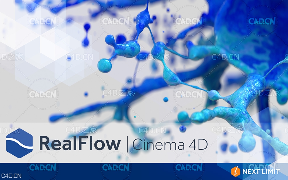 C4D流体特效模拟插件中文汉化版 NextLimit RealFlow C4D R18-R21 3.1.1.0026 Win