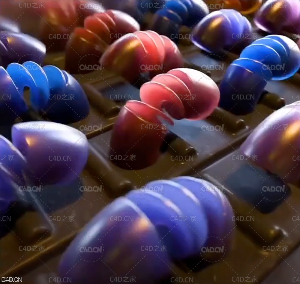 C4D螺旋物体循环行走动画教程 SPRINGTIME LOOP (Cinema 4D Tutorial)