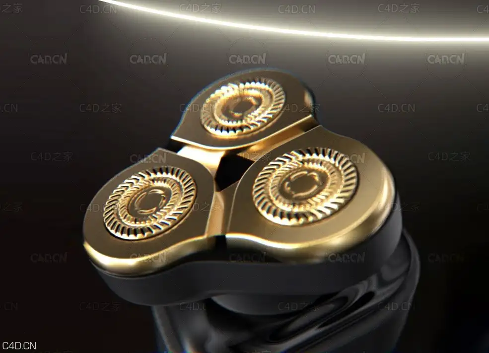C4D剃须刀建模视频教程 How to Model a Shaving Machine in Cinema 4d with Redshift - C4D之家 - 1.jpg