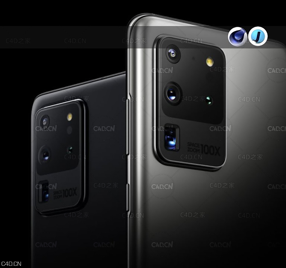 C4D三星Galaxy s20手机建模教程 Cinema 4D How to model Samsung Galaxy s20 Ultra