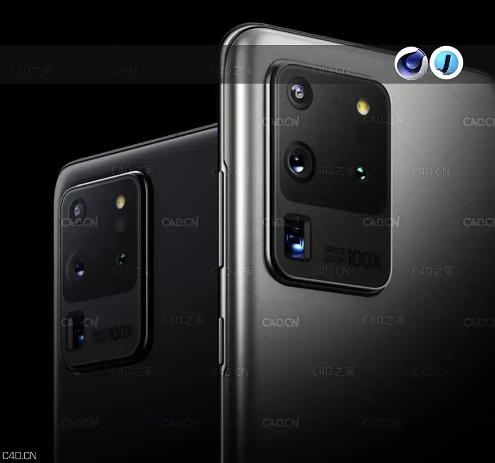 C4D三星Galaxy s20手机建模教程 Cinema 4D How to model Samsung Galaxy s20 Ultra