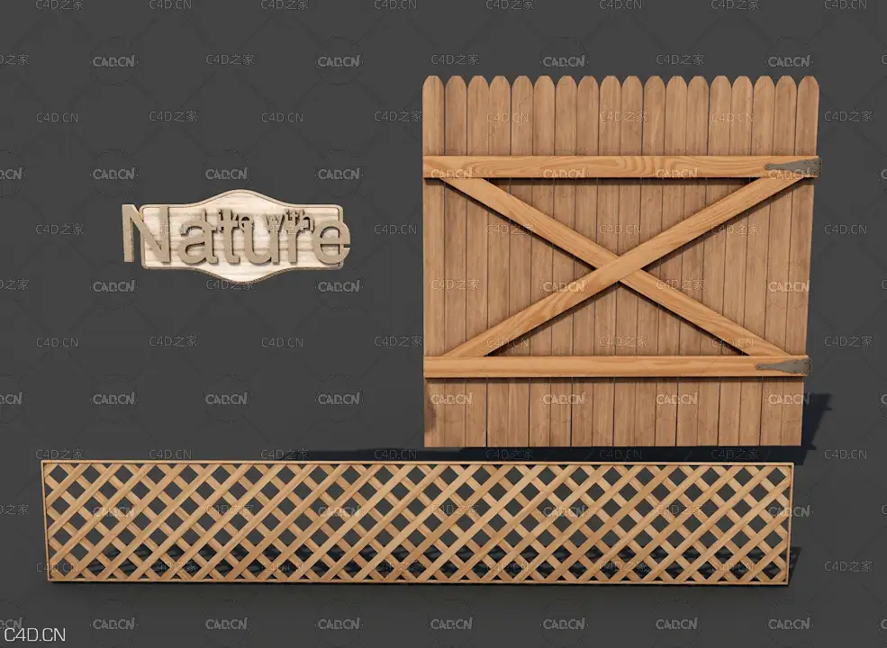 实木门 栅栏C4D模型 Wooden Objects-Prop - C4D之家 - Wooden-Objects-Prop_02.jpg