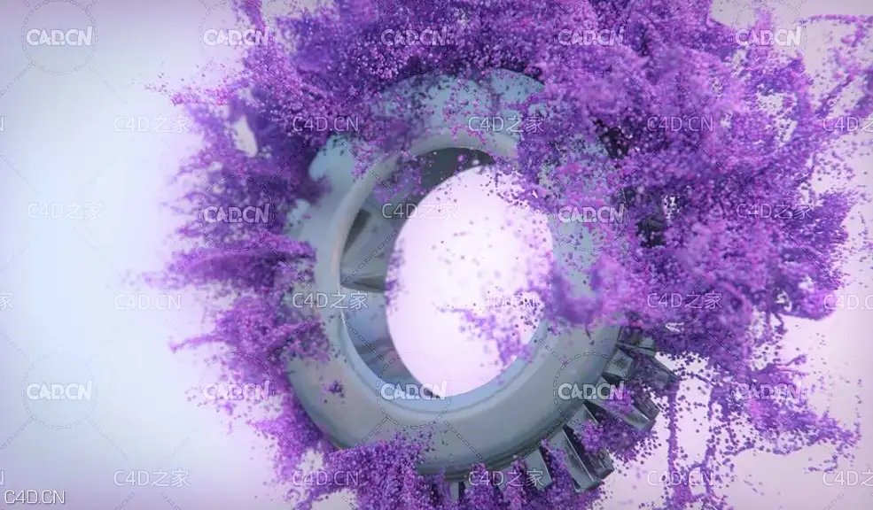 C4D x-particles粒子动画工程 X-Particles Triggered Advection - Project File
