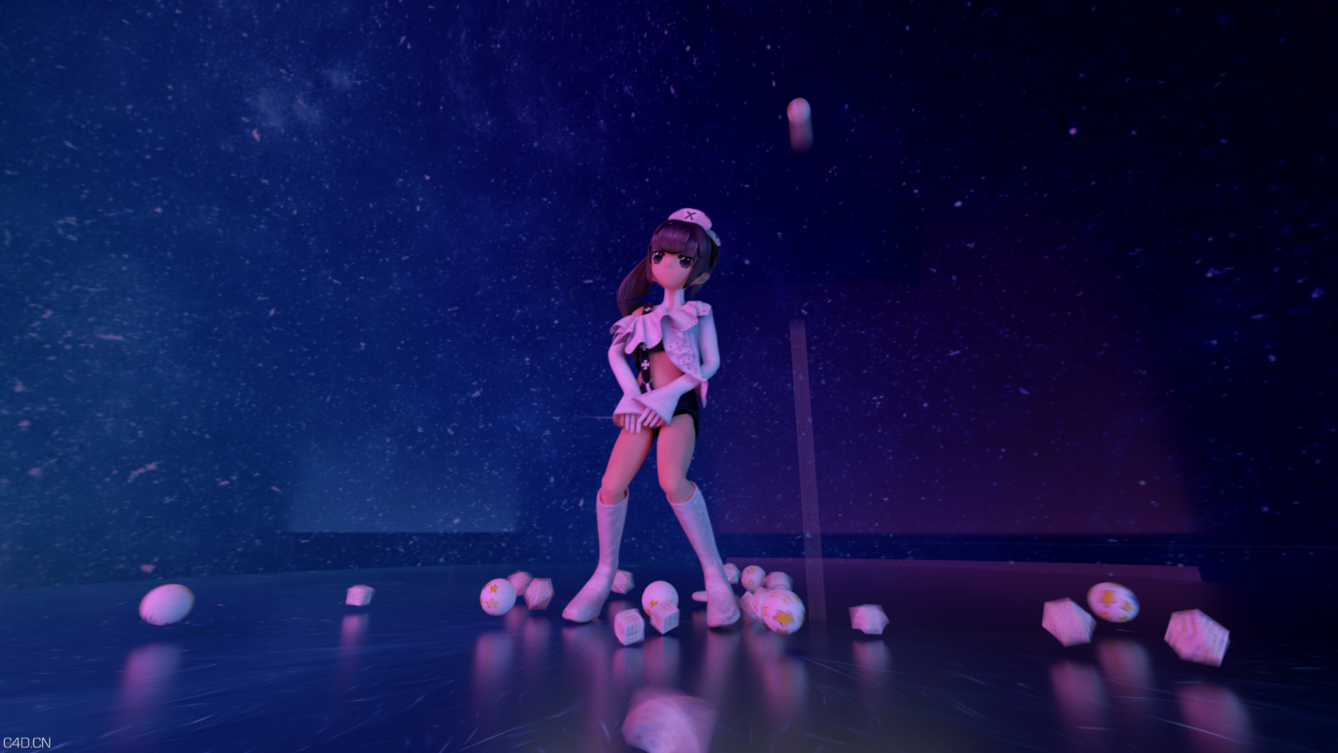 小可爱 - C4D之家 - 性感不