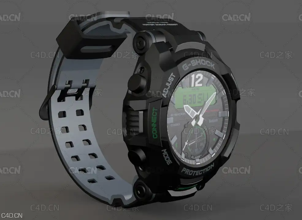 卡西欧G-SHOCK手表C4D模型 CASIO G-SHOCK - C4D之家 - C4D.jpg