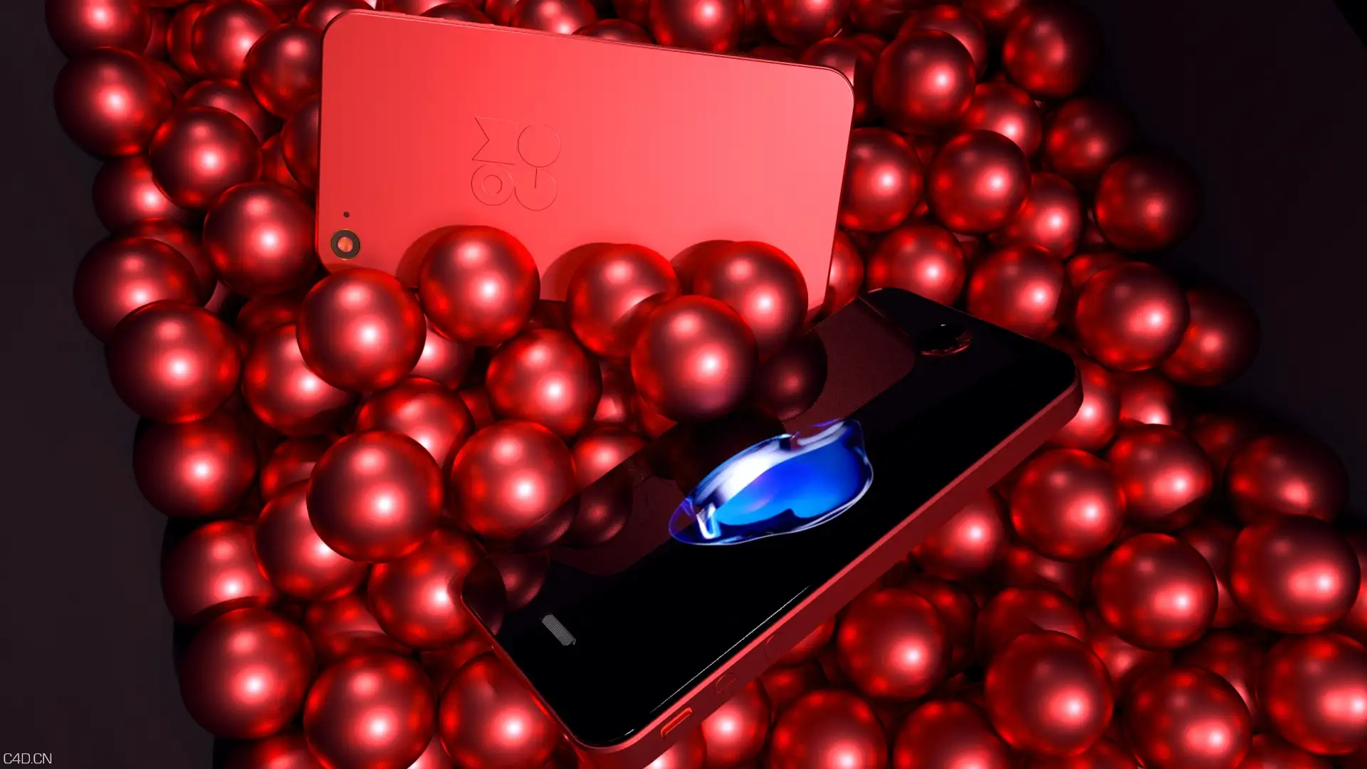 手机模型练习 - C4D之家 - ballphone