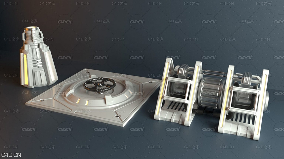 取样设备 工业设备 Cinema 4D Hard Surface Kitbash Model Sampler - C4D之家 - Free-Cinema-4D-3D-Model-Hard-Surface-Kit-Sampler-Octane-1536x864.jpg
