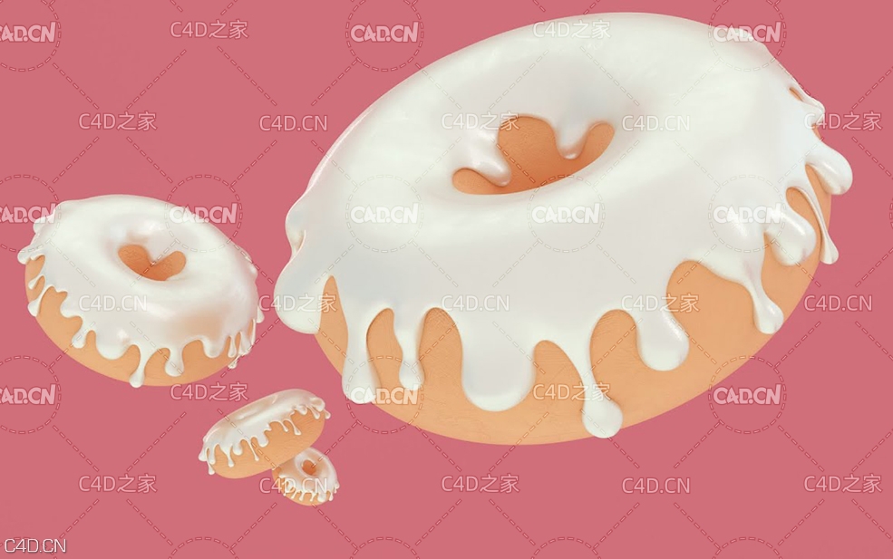C4D与Zbrush创建一个甜甜圈模型教程 Create a Stylized Doughnut Tutorial - Part 1