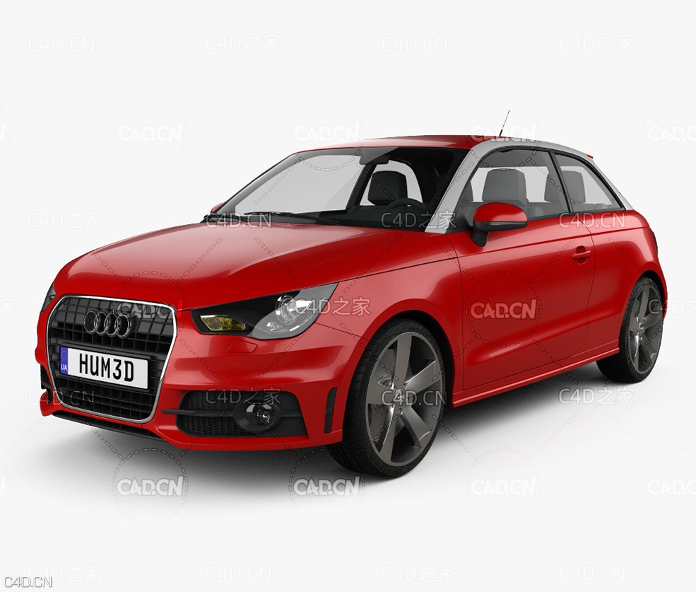 2010款奥迪两厢汽车 Audi A1 2010 3D model