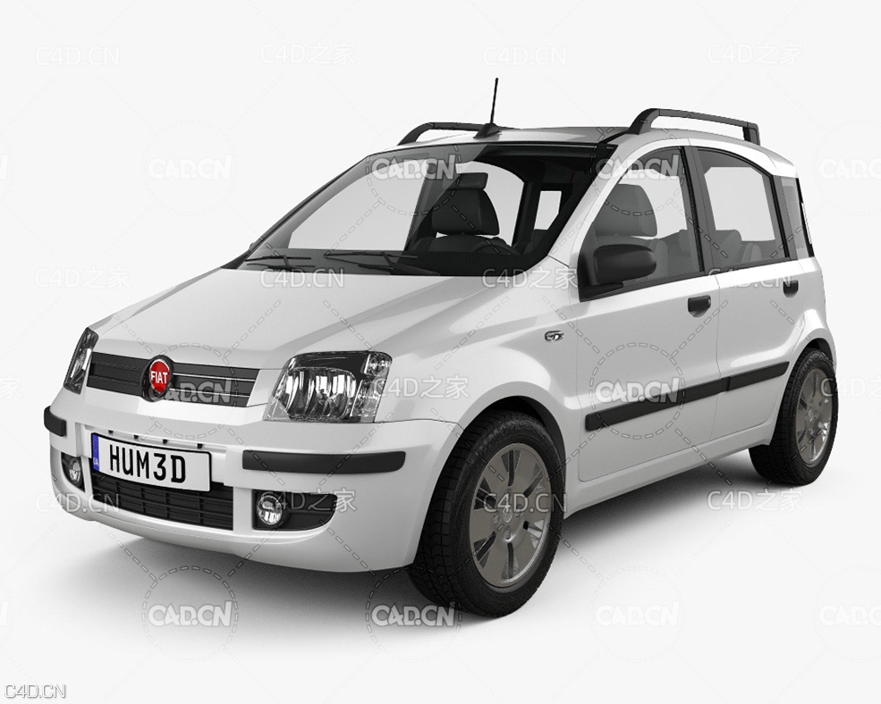 菲亚特Panda汽车 Fiat Panda 2011 3D Model