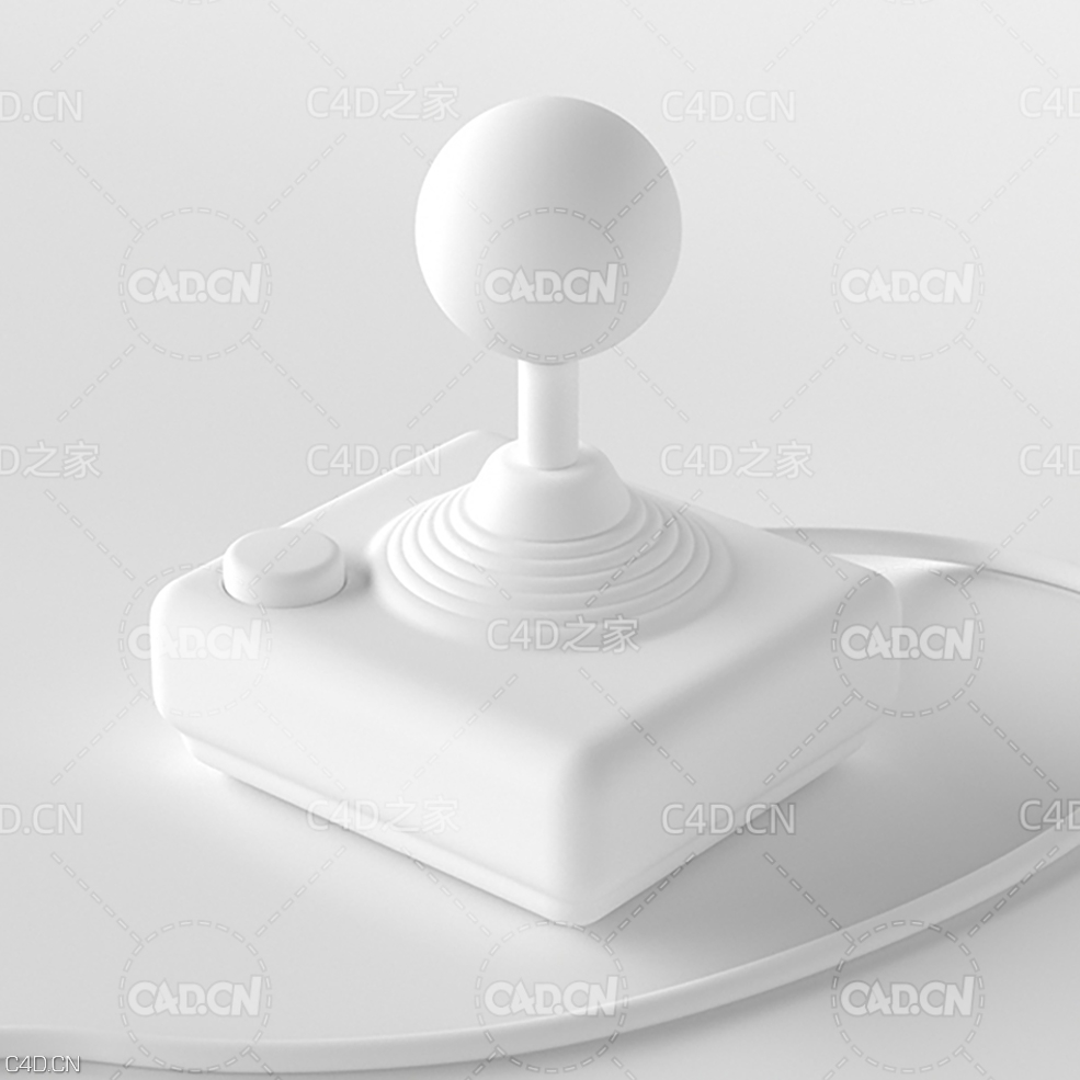 游戏机操纵杆 joystick - C4D之家 - joystick.jpg