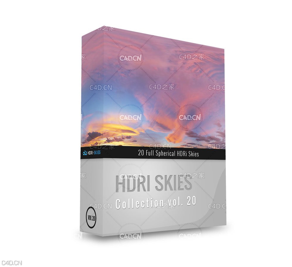 20张高精度天空HDR贴图素材 HDRI Skies – pack 20