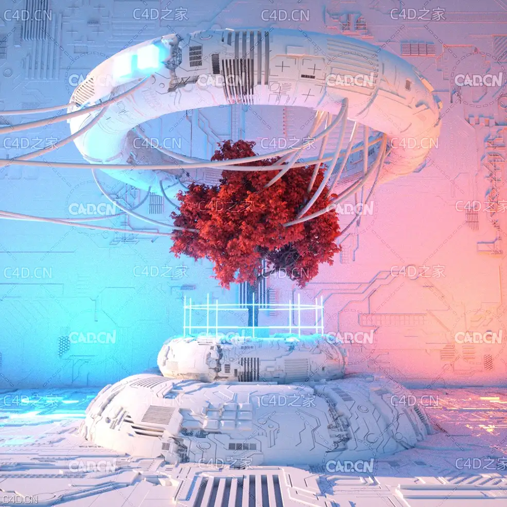 C4D Octane工程文件：科幻3D概念艺术场景工程 - C4D之家 - 2.jpg