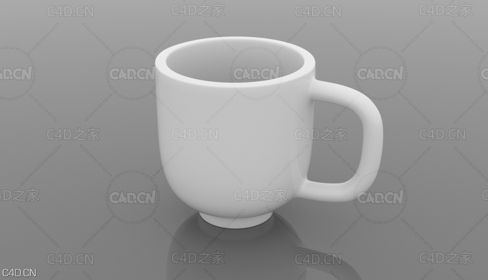 陶瓷水杯 Cup prop - C4D之家 - v1.jpg