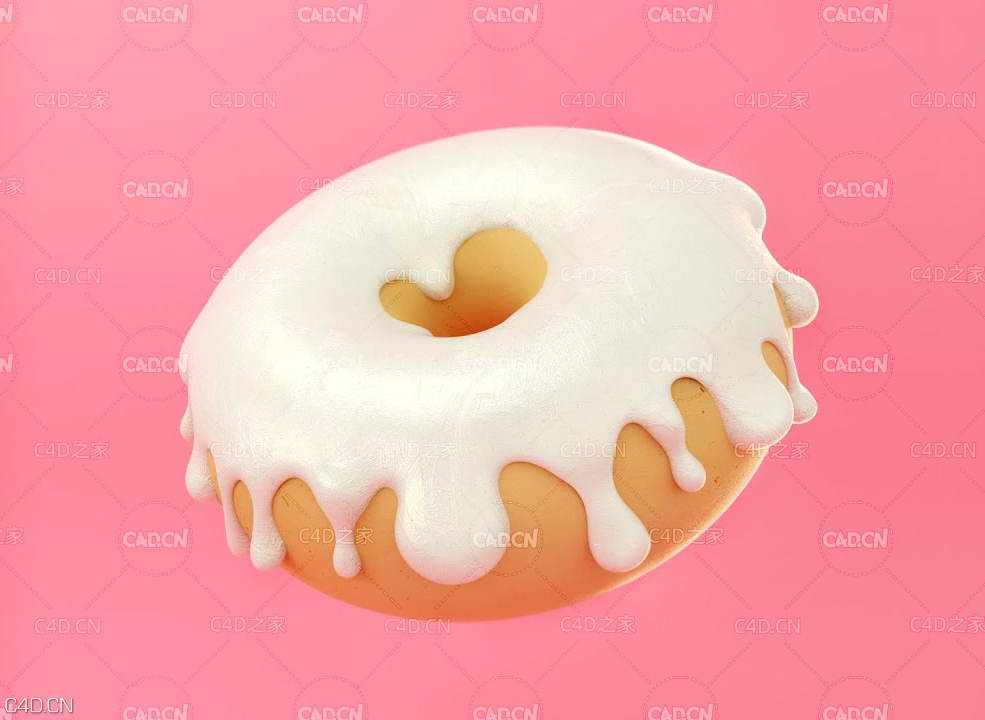 C4D+Octane渲染甜甜圈教程Create a Stylized Doughnut - Tutorial - Part 2