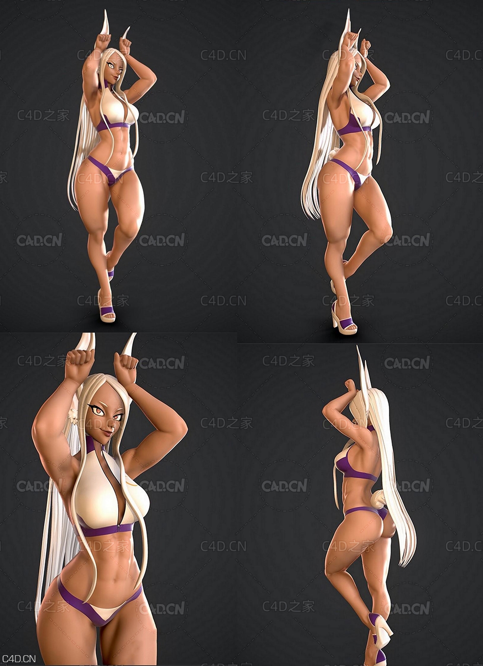 卡通动漫比基尼女孩 Summer time Mirko - C4D之家 - Summer-time-Mirko.jpg