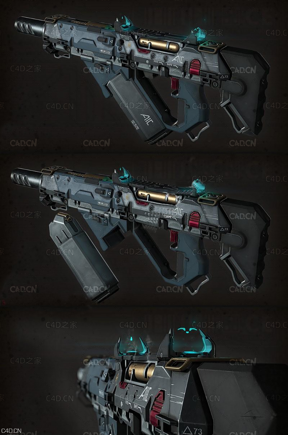 科幻武器冲锋枪 Modular SMG