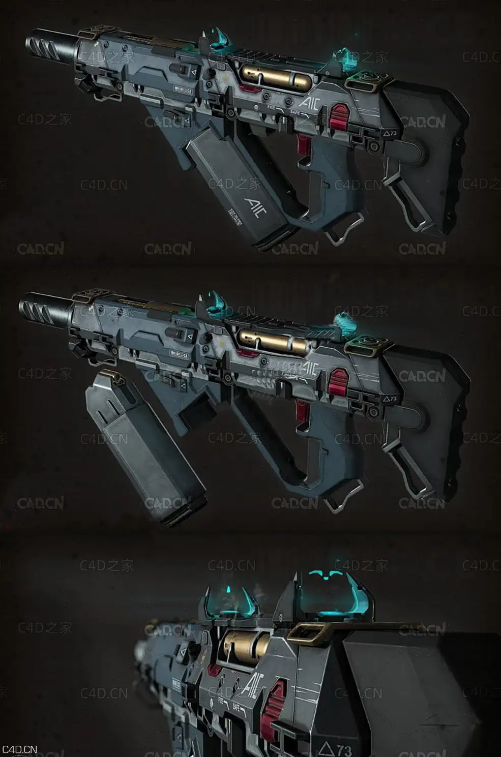 科幻武器冲锋枪 Modular SMG