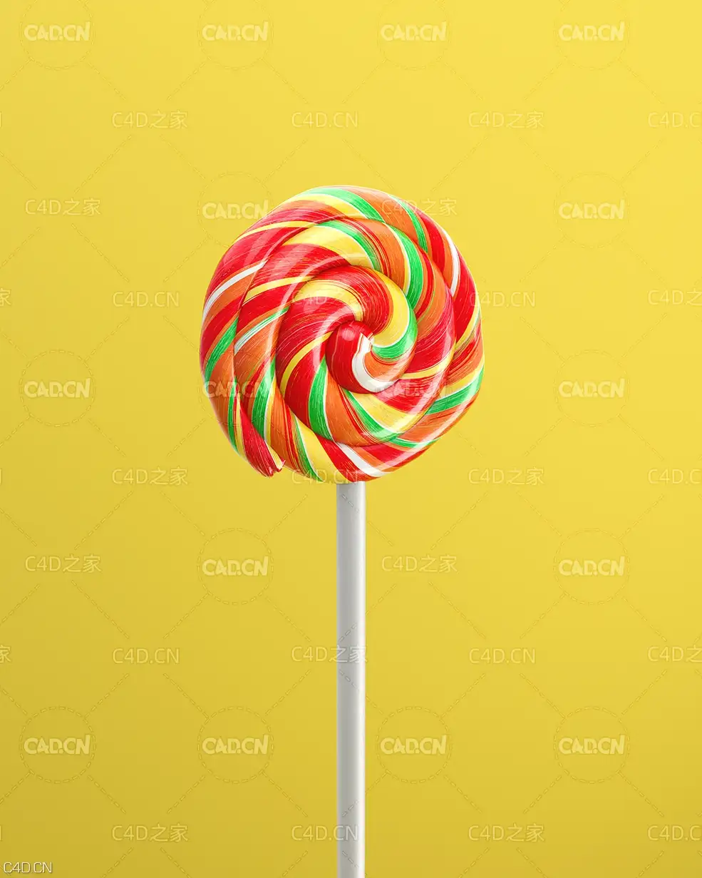 C4D Redshift工程：彩虹棒棒糖 - C4D之家 - [16-05-20]---Pop-#14.jpg