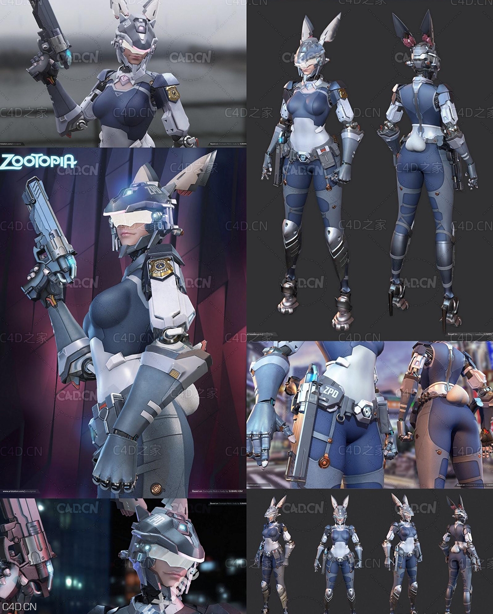 未来战警朱迪·霍普斯 外星科幻战士 Judy Hopps