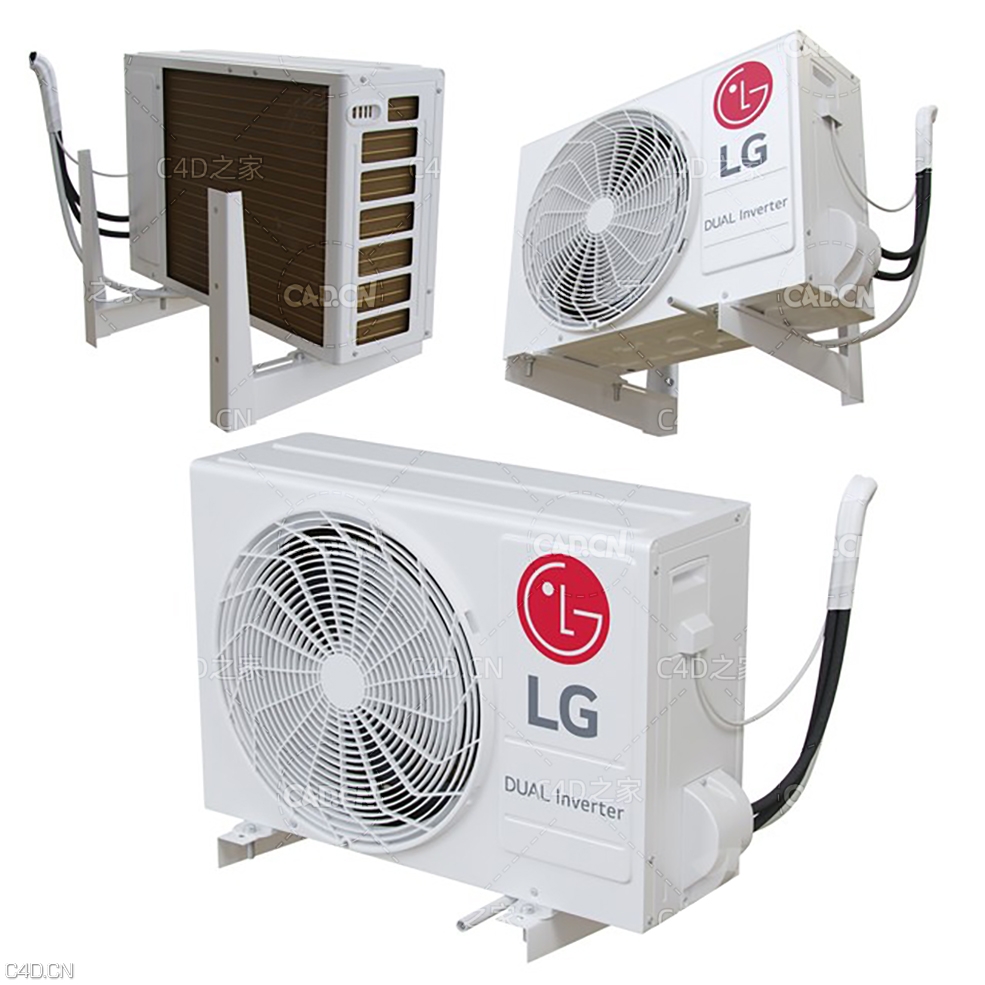 LG空调外机 空调外挂主机 LG – P12SP external air conditioning unit - C4D之家 - 0.jpg