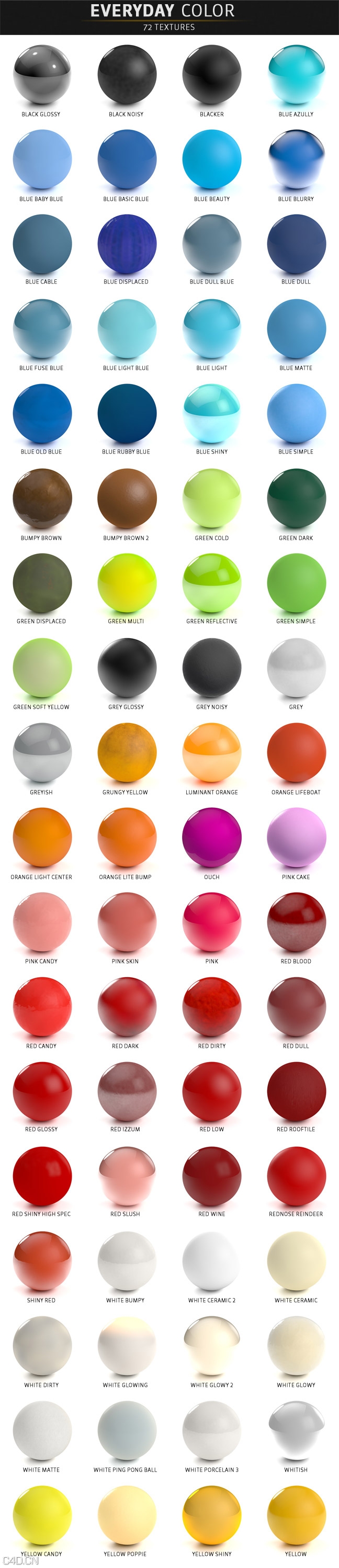 500+材质包 - C4D之家 - Everyday-Color.jpg