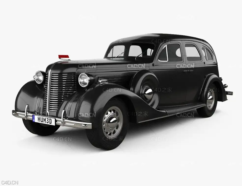 苏联总统座驾吉斯-101A老爷车 ZIS 101A 1939 3D model