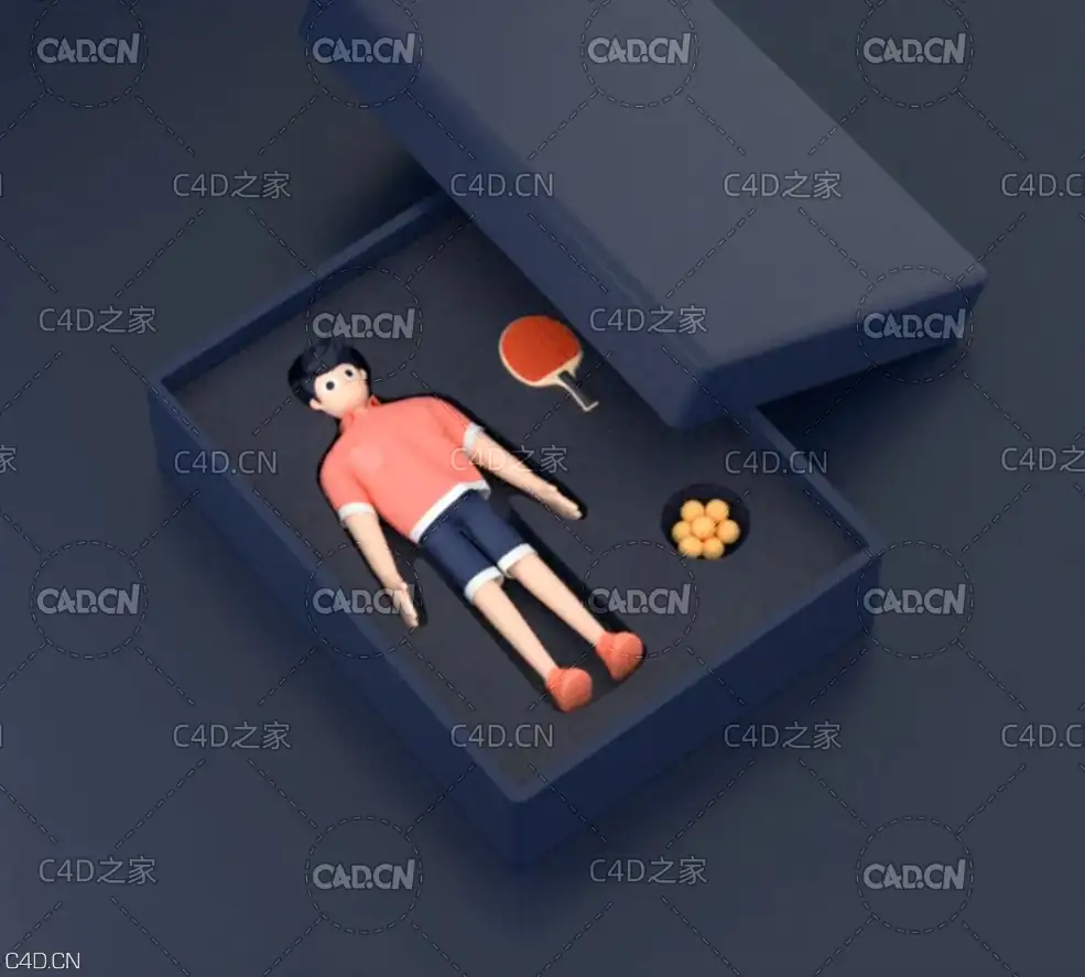 C4D+OC+教程:c4d角色IP包装 c4d角色建模 骨骼绑定全过程(2)