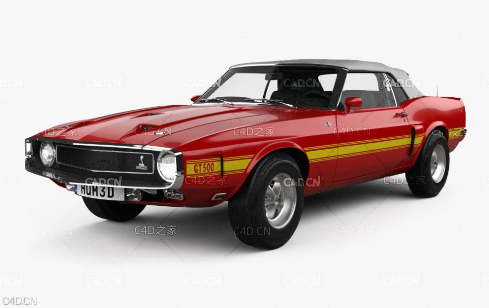 老款福特野马汽车 Ford Mustang 350GT 1969 3D model - C4D之家 - Ford_Mustang_Mk1_GT500_Shelby_convertible_HQinterior_1969_1000_0001.jpg