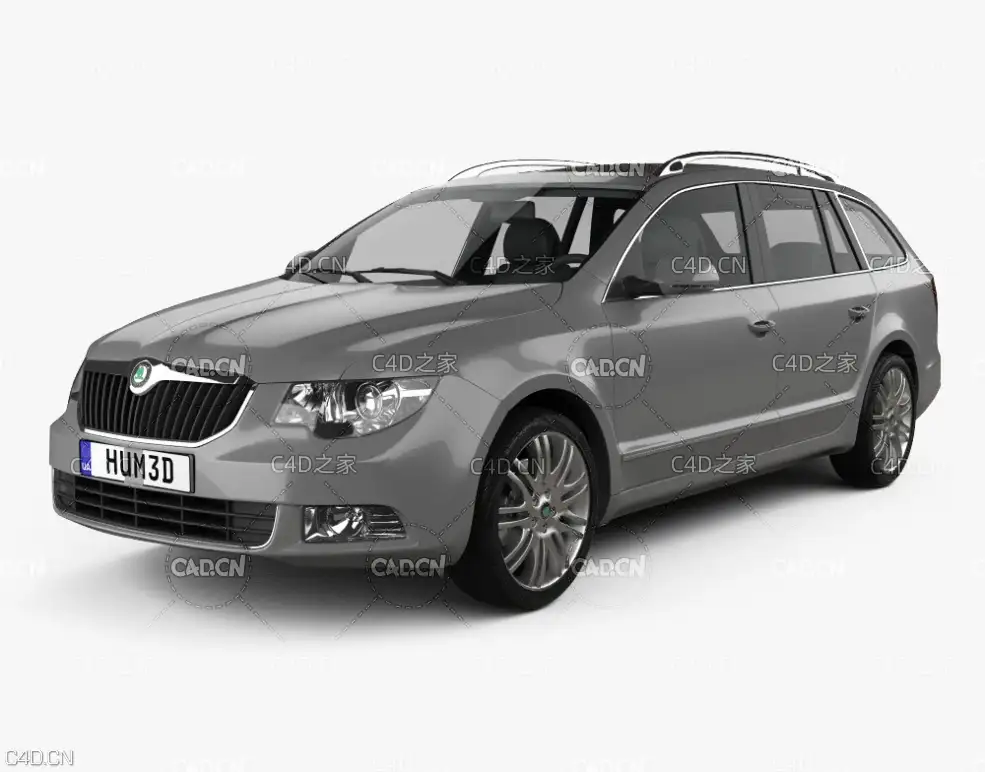 斯柯达速派旅行车 Skoda Superb (B6) Combi 2011 3D model - C4D之家 - Skoda_Superb_Combi_2011_1000_0001.jpg