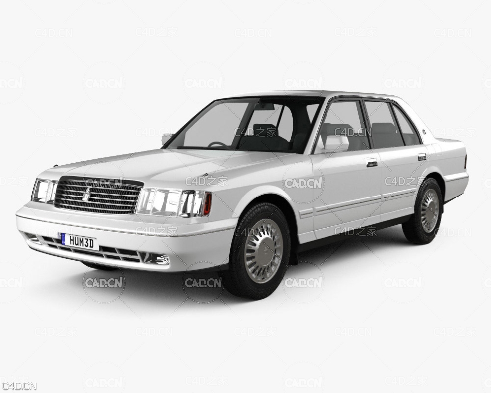 1991款丰田皇冠汽车 Toyota Crown 1991 3D model