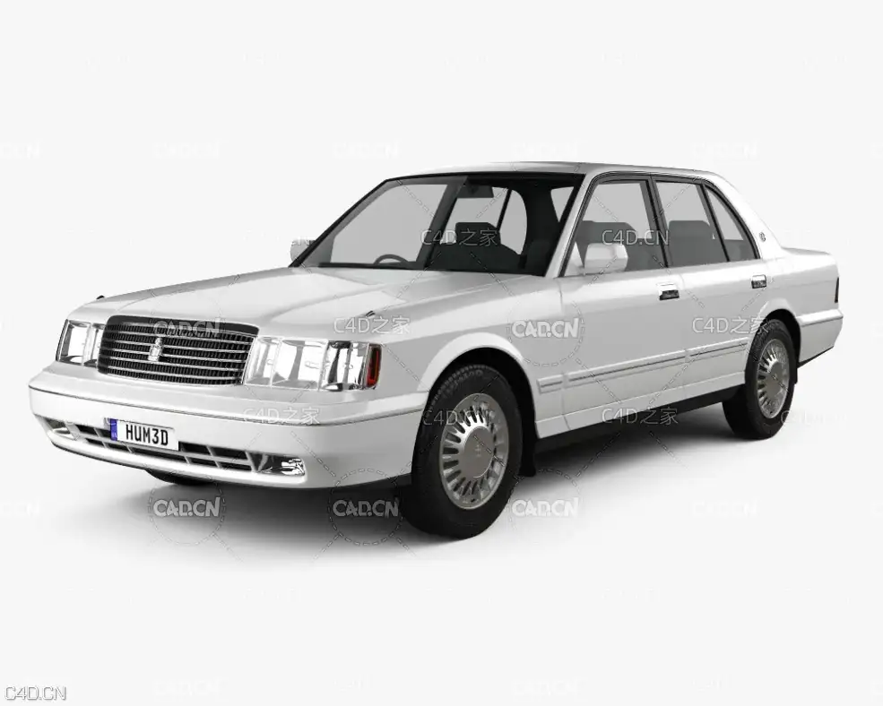 1991款丰田皇冠汽车 Toyota Crown 1991 3D model - C4D之家 - Toyota_Crown_Mk8f_S130_sedan_1991_1000_0001.jpg
