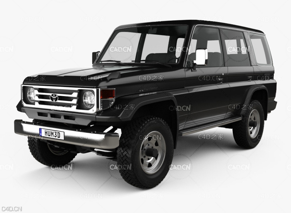 丰田汽车 丰田陆地巡洋舰 兰德酷路泽 丰田霸道硬派越野车 Toyota Land Cruiser (J70) - C4D之家 - Toyota_Land_Cruiser_J70_5door_1990_1000_0001.jpg