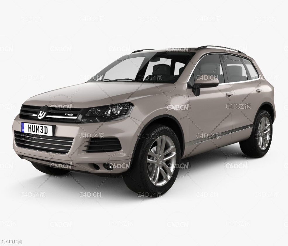 2010款大众途锐混合动力城市SUV汽车 Volkswagen Touareg hybrid 2010 3D model - C4D之家 - Volkswagen_Touareg_hybrid_2011_1000_0001.jpg