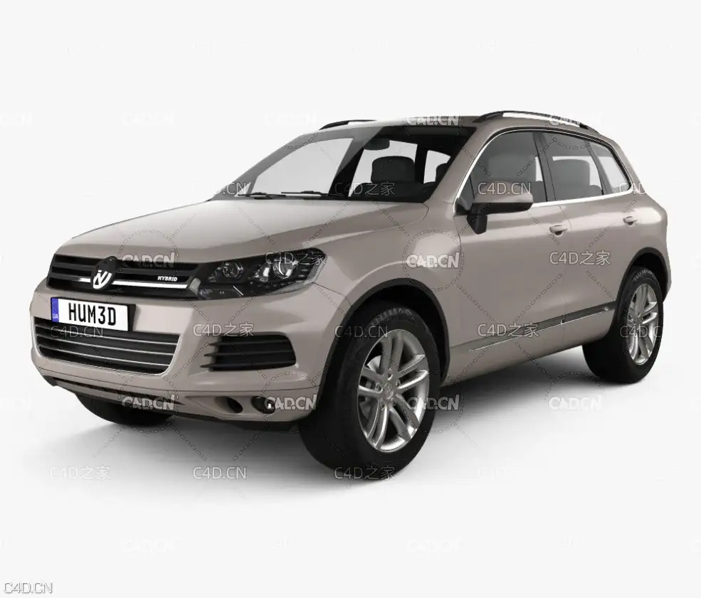 2010款大众途锐混合动力城市SUV汽车 Volkswagen Touareg hybrid 2010 3D model - C4D之家 - Volkswagen_Touareg_hybrid_2011_1000_0001.jpg