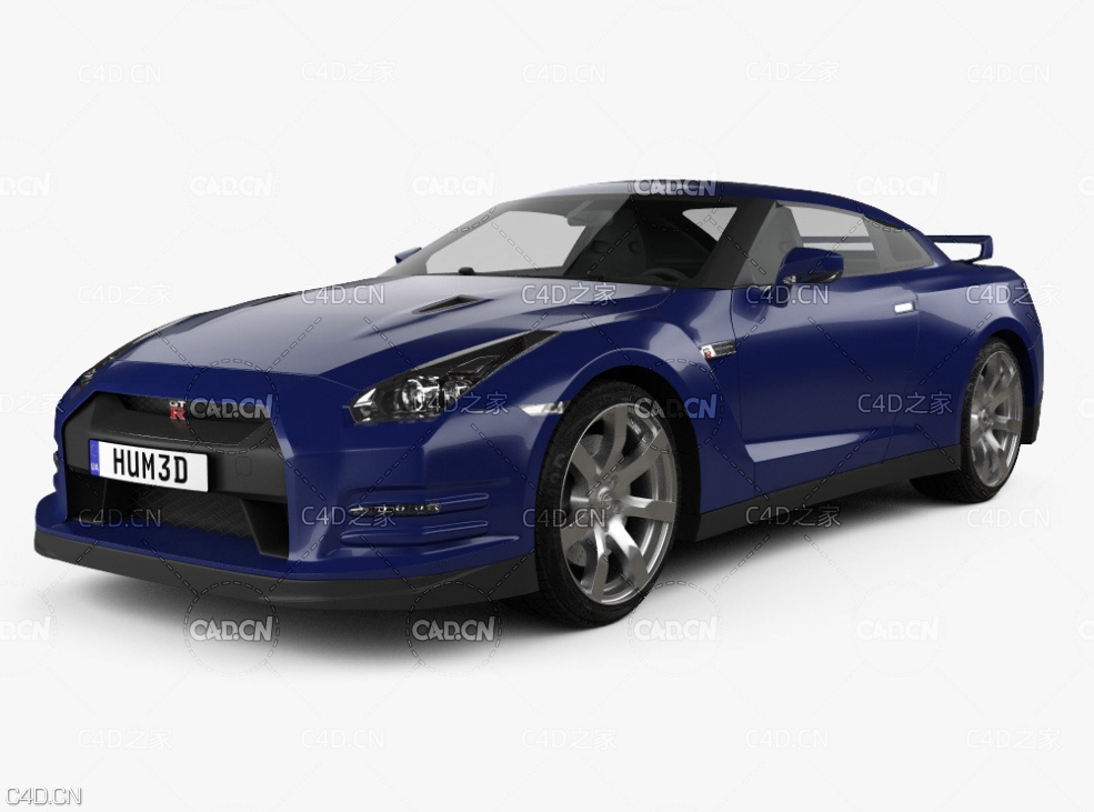 日产GT-R汽车 Nissan GT-R R35 2013 3D Model