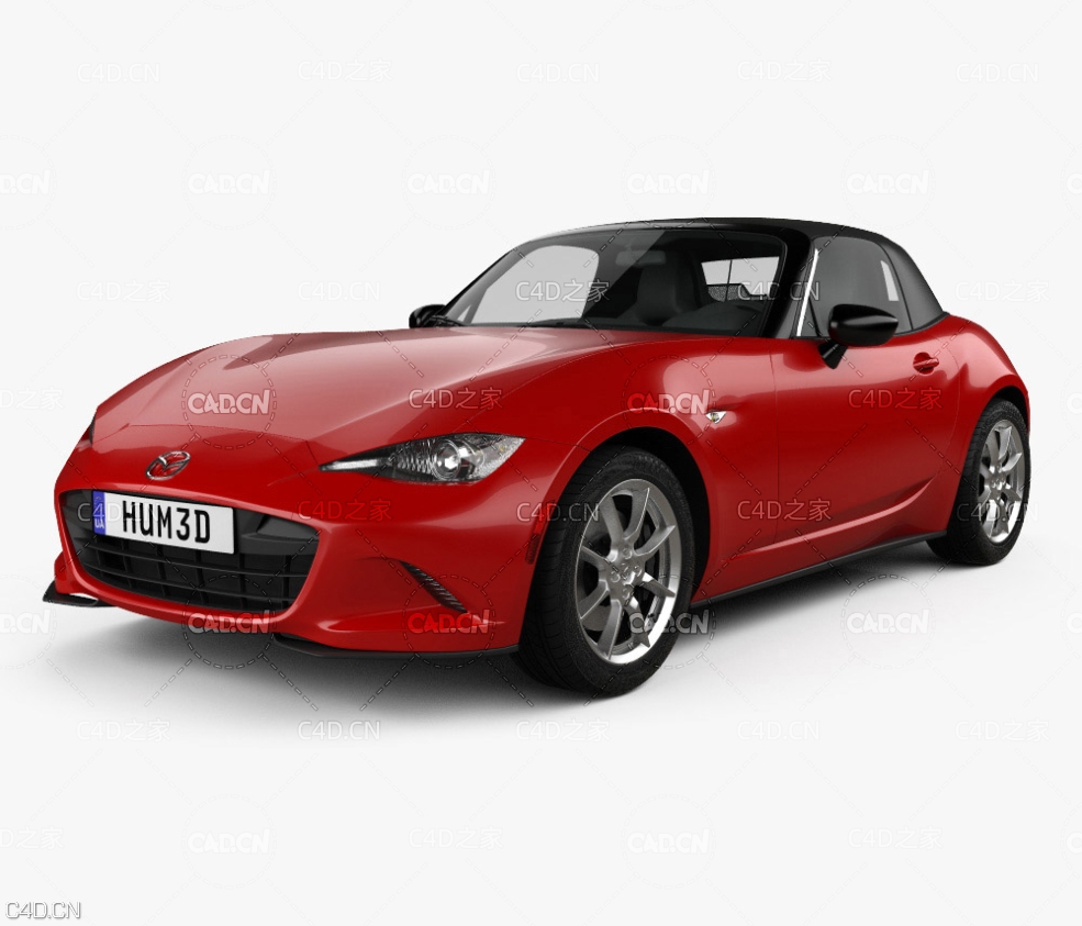 马自达MX-5硬顶敞篷跑车 Mazda MX-5 2015 3D model