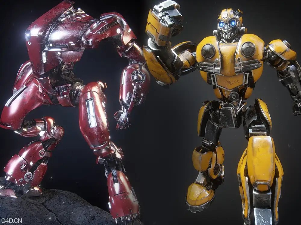 C4D 变形金刚大黄蜂 渲染教程