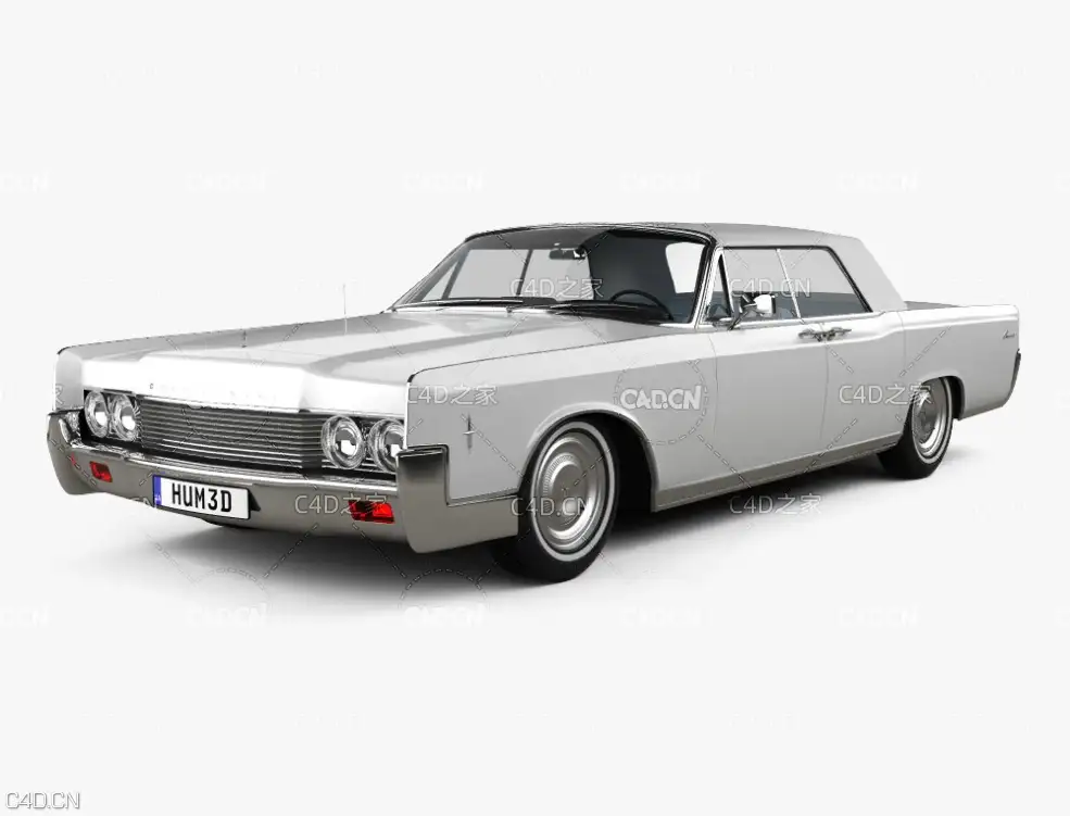 1968款林肯大陆汽车 Lincoln Continental convertible 1968 3D model