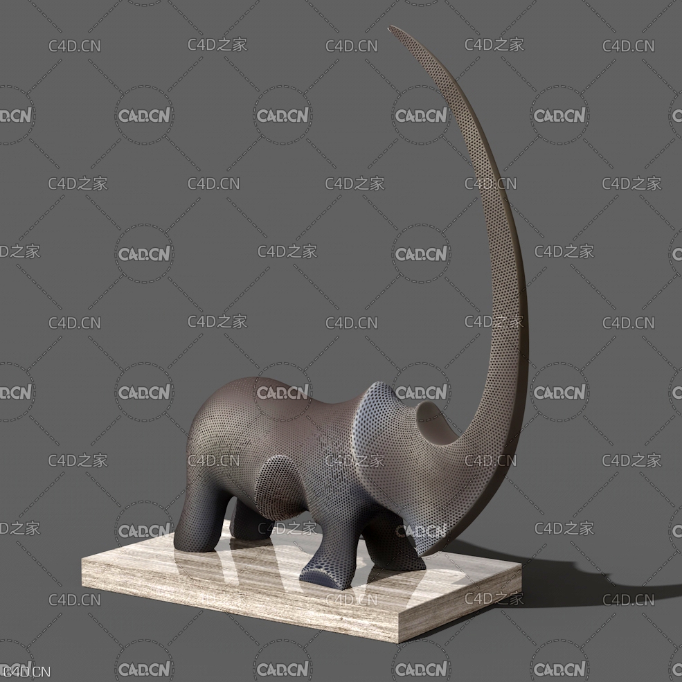 犀牛雕塑工艺品 Statuette rhino