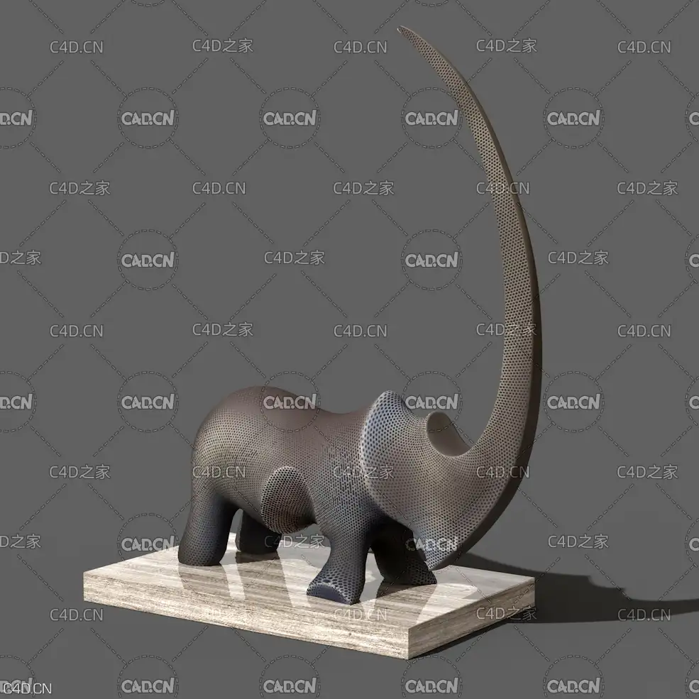 犀牛雕塑工艺品 Statuette rhino
