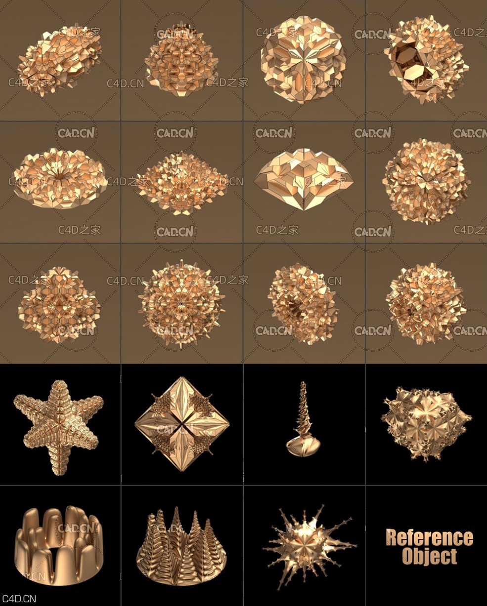 C4D预设-创意分形效果动画预设TFMstyle MoFractal Plugin v.1 - C4D之家 - 3.jpg