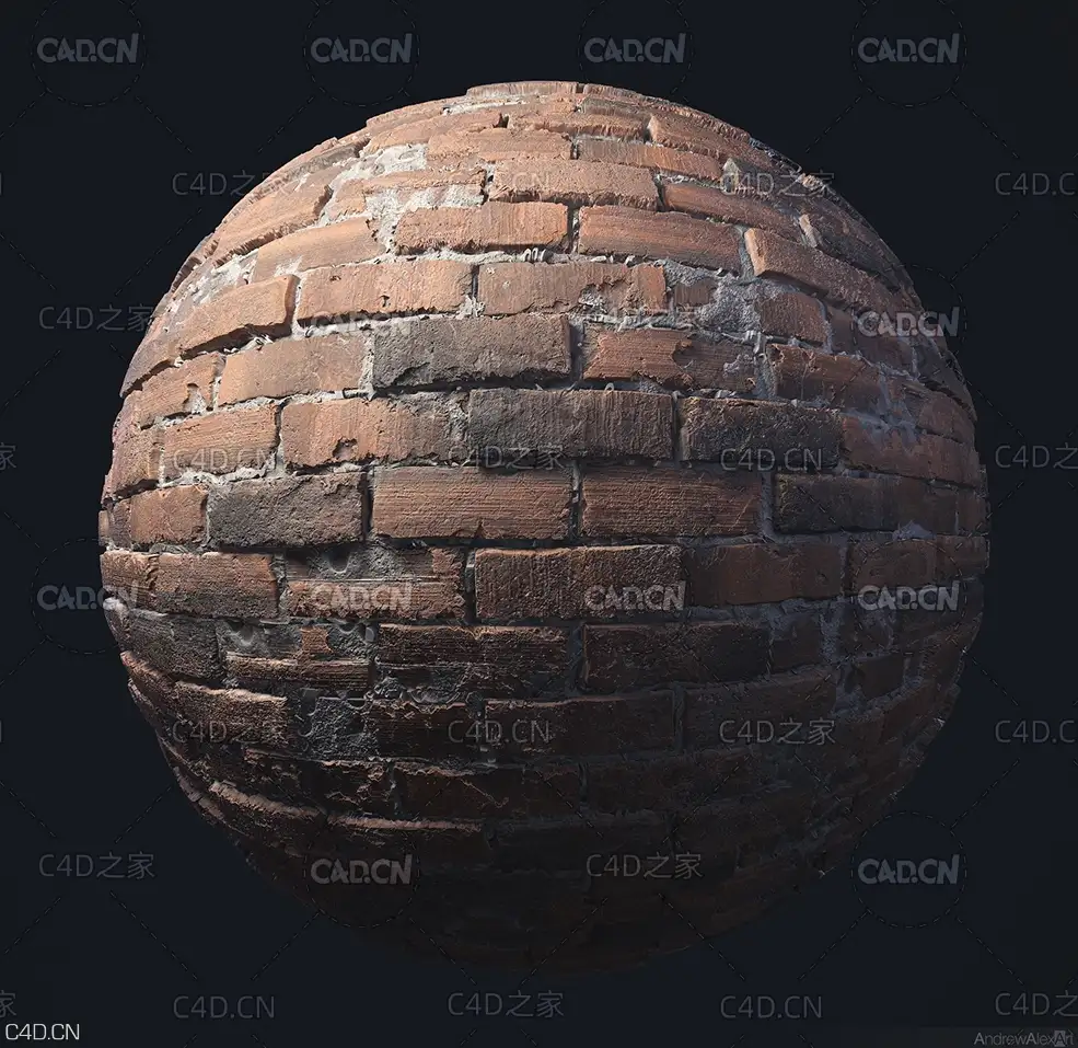 红砖墙贴图材质 Brick Wall