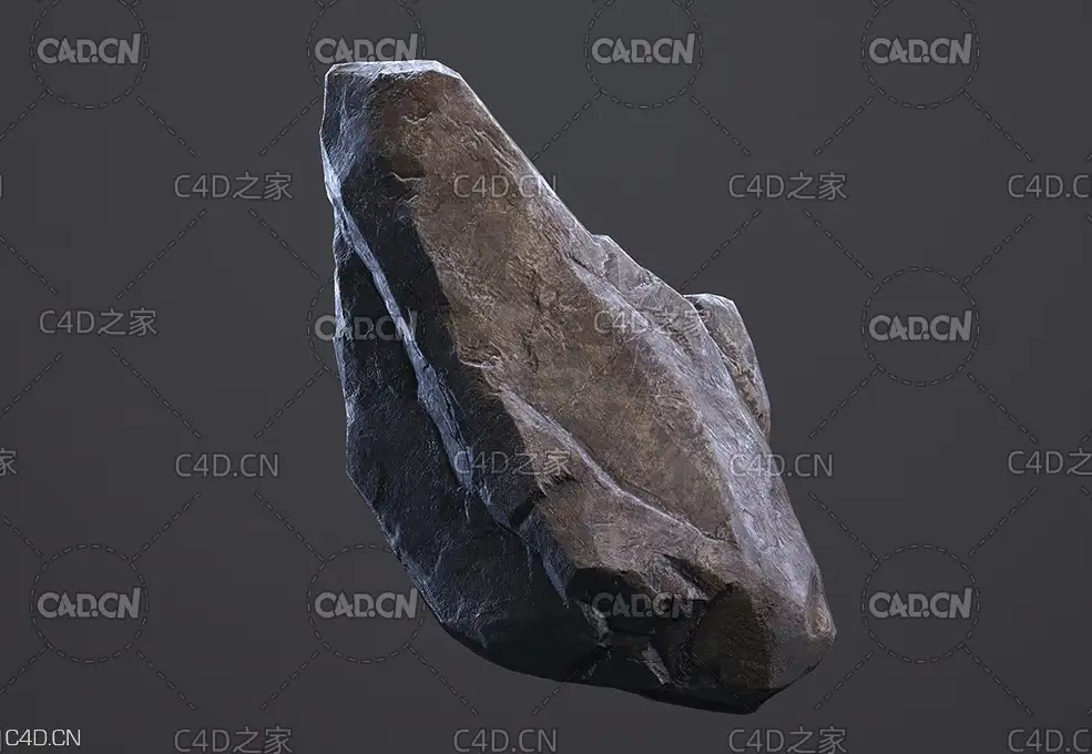 石头3D模型 Rock - C4D之家 - _Rock_c_Preview.jpg