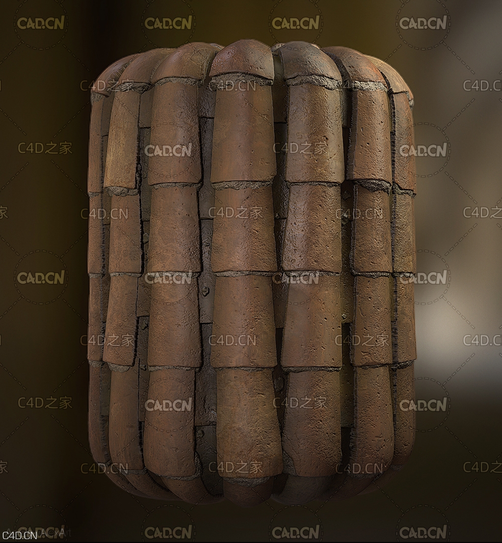 屋顶瓦片贴图素材 Roof Tiles