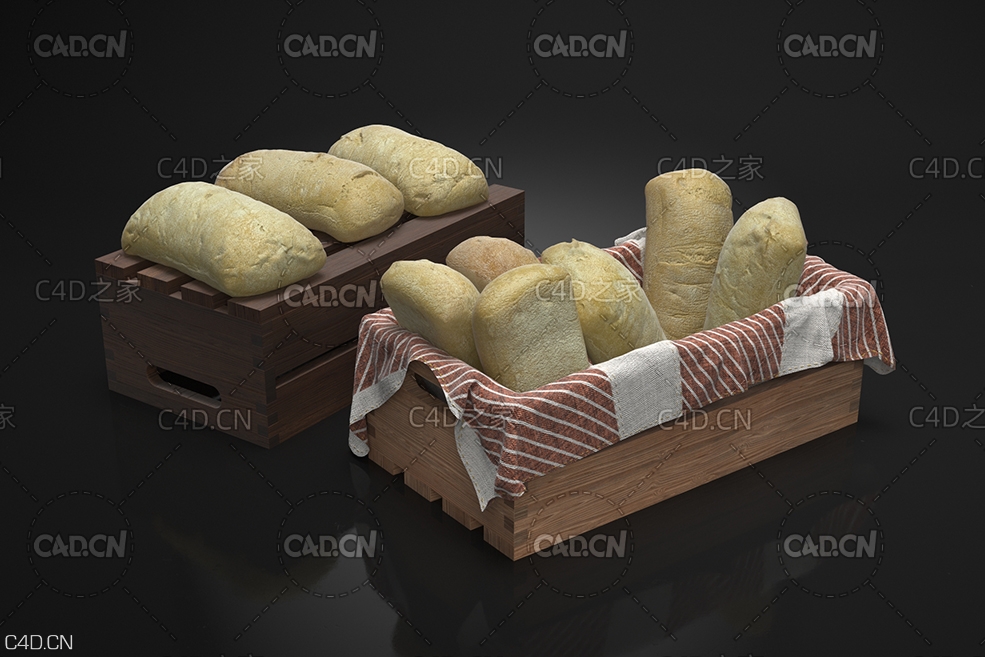 木盒里的面包 Bread