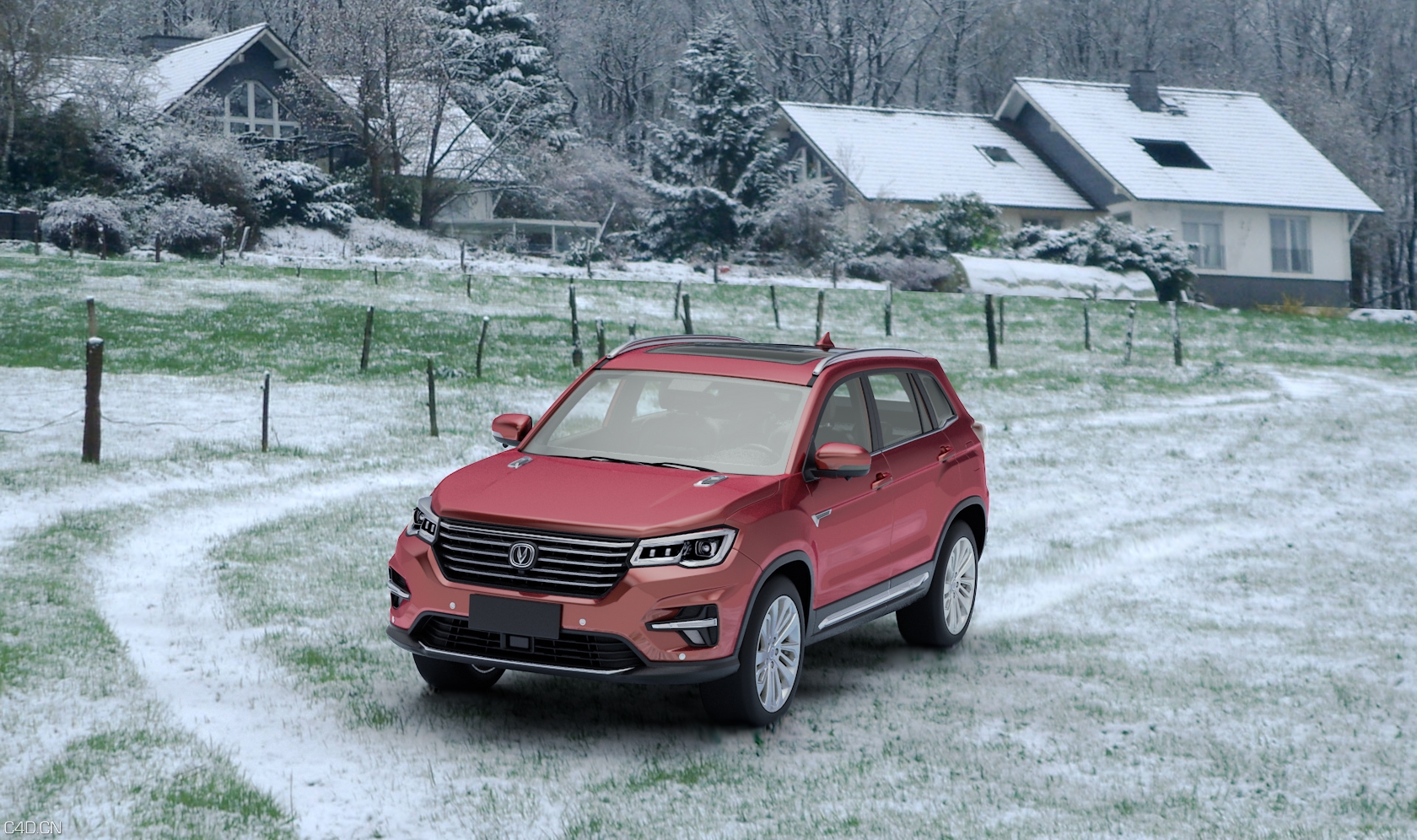 R21默认车漆材质 - C4D之家 - 雪景a.jpg